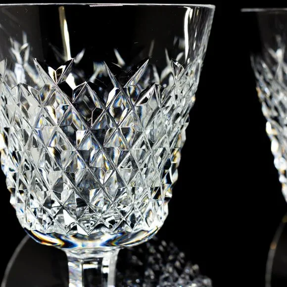 Waterford Crystal Alana Claret Wine Stem Glasses 5 7/8" ~ Set Of 4 - Picture 4 of 14